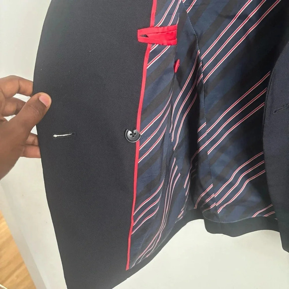 J.crew 100% wool black blazer Tall 2T - Picture 3 of 7